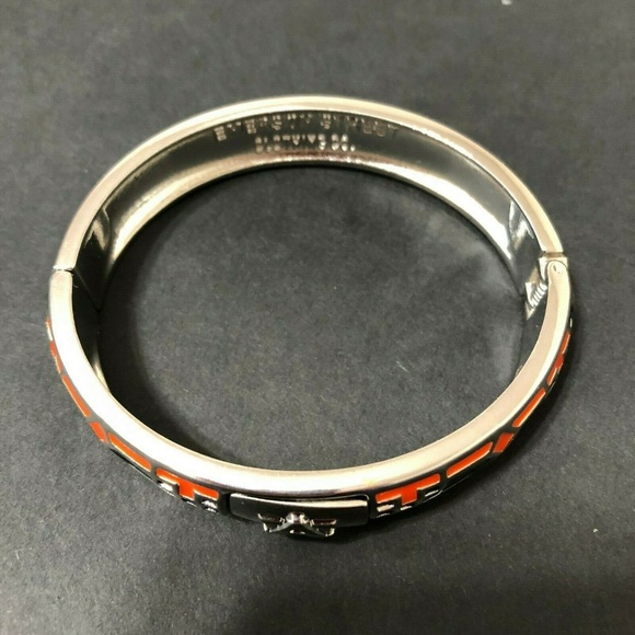 Auburn Tigers Mosaic Bangle Enamel Silver Bracelet - Picture 6 of 8